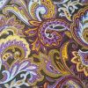 Gold Purple Paisley - Suitable for 1, 1.5 and 2 inch collars
