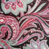 Pink Black Paisley - Suitable for 1, 1.5 and 2 inch collars