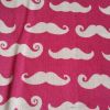 Pink Moustaches - Suitable for 1.5 and 2 inch collars