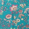 Turquoise Floral - Suitable for 1, 1.5 and 2 inch collars