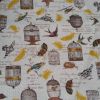 Yellow Vintage Birds - Suitable for 1.5 and 2 inch collars