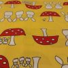 Bunnies and Toadstools Yellow - Suitable for 1.5 and 2 inch collars