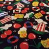 Cherries and Beach Huts - Suitable for 1.5 and 2 inch collars