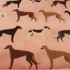Hounds on Pink - Suitable for 2 inch collars only