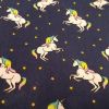 Prancing Unicorns Navy - Suitable for 1.5 and 2 inch collars