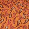 Spice Garden Orange Paisley - Suitable for 1, 1.5 and 2 inch collars