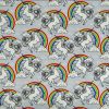 Grey Unicorns & Rainbows - Suitable for 1.5 and 2 inch collars