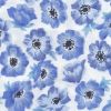 Blue Mini Poppies - Suitable for 1, 1.5 and 2 inch collars