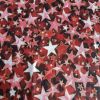 Red Gold Stars - Suitable for 1, 1.5 and 2 inch collars