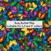 Busy Butterflies - Suitable for 1.5 and 2 inch collars