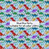Blue Dino Party - Suitable for all collar widths
