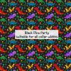 Black Dino Party - Suitable for all collar widths
