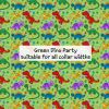 Green Dino Party - Suitable for all collar widths